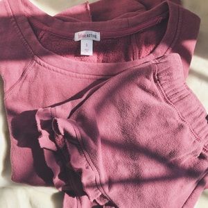 girls pink activewear set